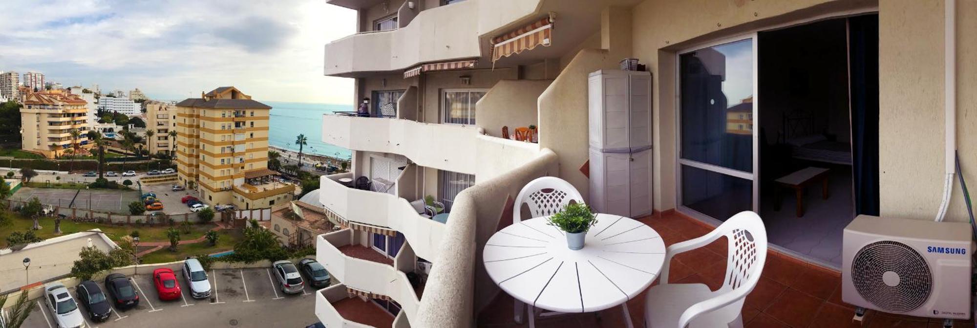 Benal Beach Suite Ii, Estudio Con Parque Acuatico Y Vistas Al Mar. Benalmadena Luaran gambar