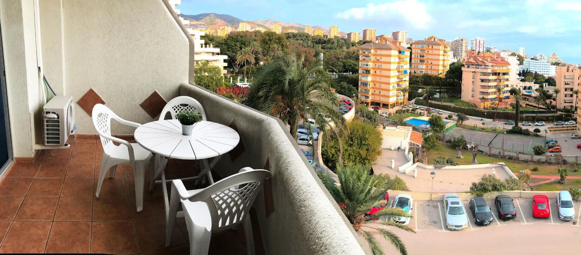 Benal Beach Suite Ii, Estudio Con Parque Acuatico Y Vistas Al Mar. Benalmadena Luaran gambar